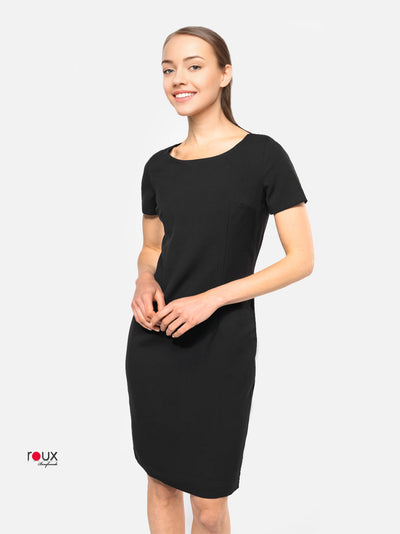 Rezeptionistin Kleid mit kurzen Ärmeln