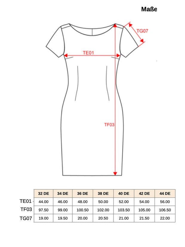 Rezeptionistin Kleid mit kurzen Ärmeln